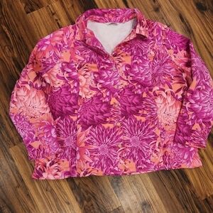 Isaac Mizrahi Live MultiColor Floral Button Blazer/Jacket